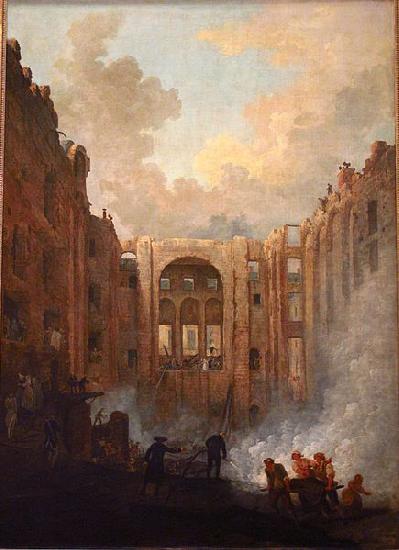 Hubert Robert Incendie de l'Opera